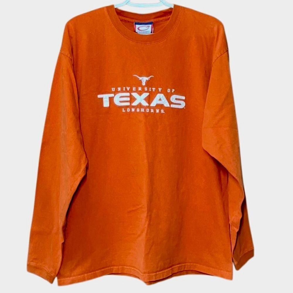 Cadre Athletic University of Texas Longhorns Tee in Burnt Orange/White Men’s XL